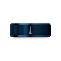 tungsten rings for her – blue tungsten burj khalifa wedding band