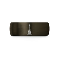 best presents for her – gunmetal & blue tungsten burj khalifa wedding band