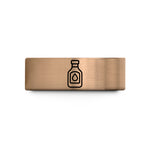 thoughtful presents for mom – rose gold & blue tungsten ketchup bottle wedding band