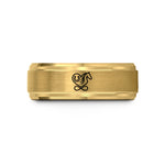 friendship presents for her – gold tungsten horseshoe mane wedding band