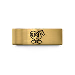 custom rings for friends – gold tungsten horseshoe mane wedding band