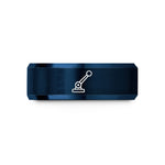 presents for both genders – blue tungsten lever class 1 wedding band