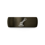 unique presents for friends – gunmetal & blue tungsten lever class 1 wedding band
