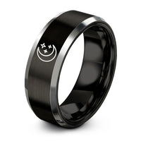 swatch color sample for Crescent Moon Stars ring style 11