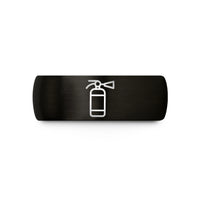 best boyfriend present ideas – black tungsten fire extinguisher wedding band