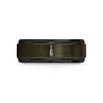 unique presents for pairs – gunmetal & black tungsten screwdriver flathead wedding band