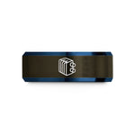 romantic presents for partners – gunmetal & blue tungsten fuel cell stack wedding band