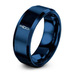 blue tungsten banana plug ring