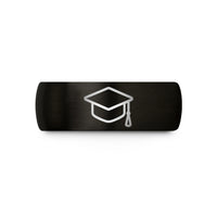 tungsten wedding ring men – black tungsten graduation cap wedding band