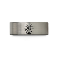 best presents for him – silver tungsten led dot wedding band