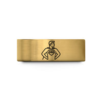presents men really want – gold tungsten super dad wedding band