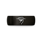 holiday presents for seniors – black tungsten crimp hold wedding band