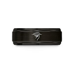 holiday presents for seniors – black tungsten crimp hold wedding band