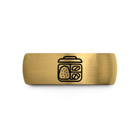 unique presents for friends – gold & silver tungsten bento box wedding band