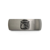 unique presents for friends – gray tungsten bento box wedding band