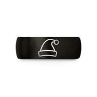 holiday present ideas friends – black & rose gold tungsten elf hat wedding band