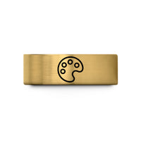 tungsten rings for friends – gold tungsten paint palette wedding band