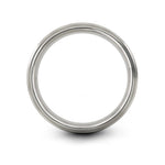 stylish rings for her – 10 pointed star engraving on silver tungsten wedding band