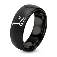 Christmas Gifts for Friends Women – black tungsten floor jack ring