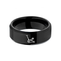 unique present ideas her – black tungsten floor jack wedding band