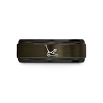 unique present ideas her – gunmetal & black tungsten floor jack wedding band