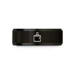 holiday presents for her – black tungsten hole saw wedding band