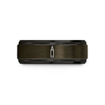 special presents for her – gunmetal & black tungsten eyeliner pen wedding band