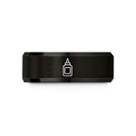 presents for male friends – black tungsten glue bottle wedding band