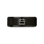romantic presents for partners – black tungsten car battery wedding band