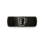 unique couple present ideas – black tungsten liquid measuring cup wedding band