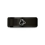 holiday presents for him – black tungsten gerbil wedding band