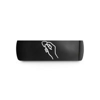 cool presents for him – black tungsten hand holding pick wedding band