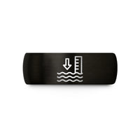 personalized presents for her – black tungsten water depth wedding band