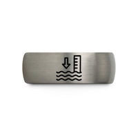 best presents for mothers – gray tungsten water depth wedding band