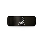 personalized presents for mom – black tungsten raised flag wedding band