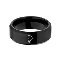 holiday presents for her – black tungsten south america wedding band