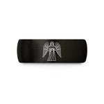 personalized mom present ideas – black tungsten temperance wedding band