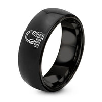 Christmas Gifts for Older Women – black tungsten headphones cable ring