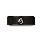 thoughtful presents for her – black tungsten stopwatch wedding band