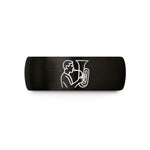 unique presents for elders – black tungsten tuba player wedding band
