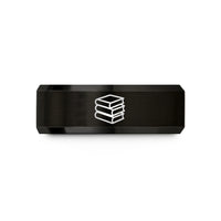 thoughtful presents for sister – black tungsten books stack wedding band