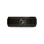 unique presents for sisters – black & rose gold tungsten degu wedding band