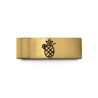 tungsten bands for women – gold tungsten pineapple drink wedding band