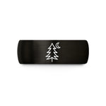 romantic presents for her – black tungsten lone pine wedding band
