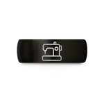 holiday presents for wife – black tungsten sewing machine wedding band