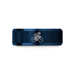 special presents for wife – blue tungsten road cyclist sprint wedding band