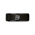 unique presents for ladies – black tungsten gas pump wedding band