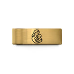 engraved jewelry for her – gold tungsten mother child wedding band
