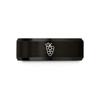 unique presents for mom – black tungsten grapes bunch wedding band