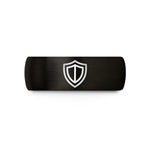 best presents for mom – black tungsten shield emblem wedding band
